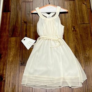 Timeless sheer cream/white dress size 0